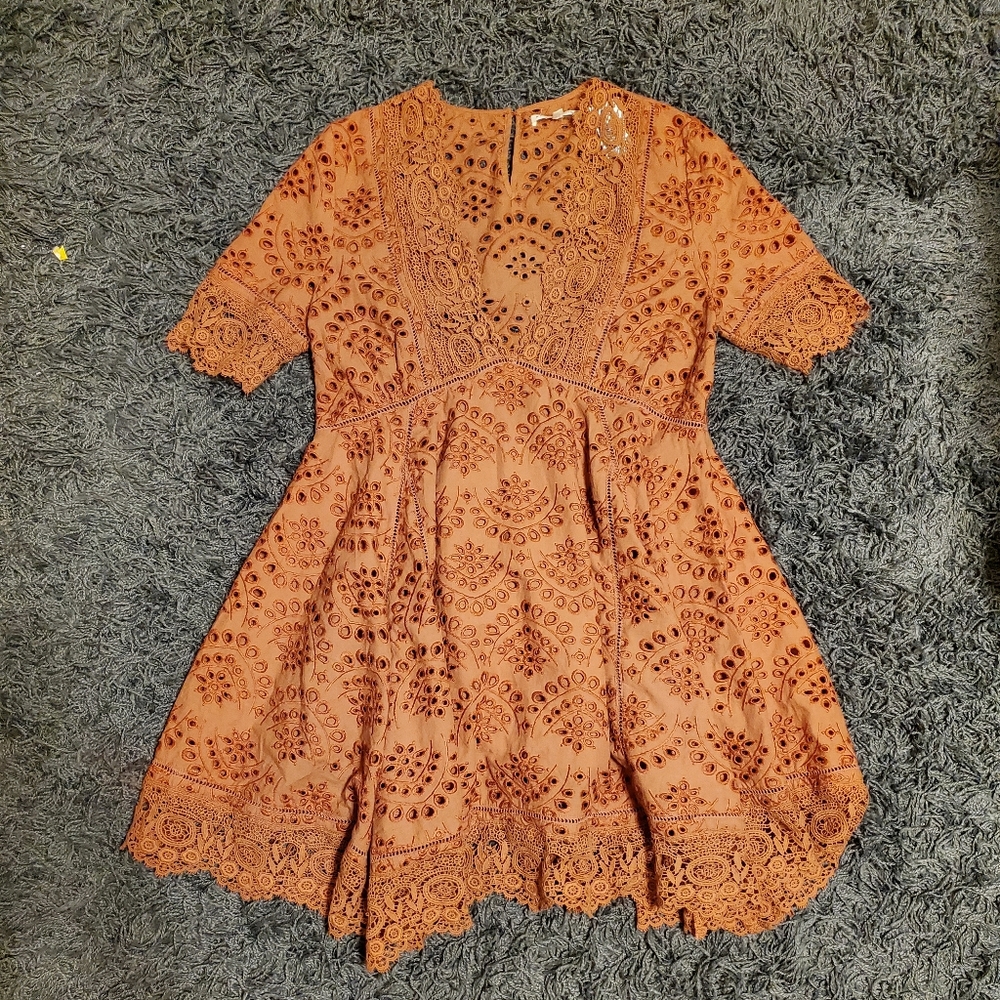 Burnt orange dress